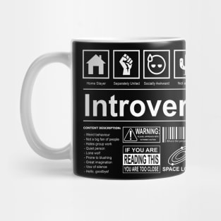 Introvert Label Mug